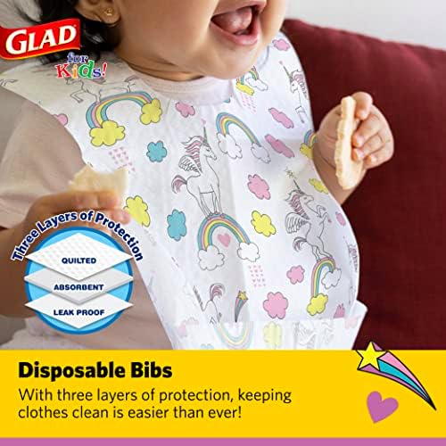 Glad for Kids Disposable Paper Bibs - Image 2