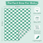 Yurhap Checkered Baby Blanket Fleece Baby Blankets - Image 5