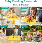 Silicone Placemat for Baby Self-Eating: Dishwasher Safe & Non-Slip for Dining - Image 7