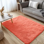 OLANLY 3x5 Machine Washable Small Bedside Rug, Soft Fluffy Shaggy Rugs - Image 3