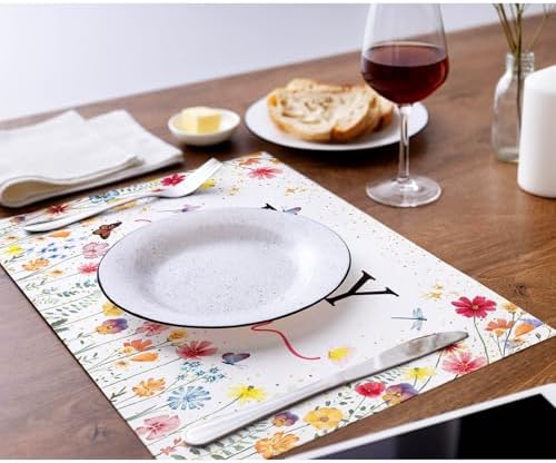 50 Pack Baby in Bloom Disposable Paper Placemats, 11x17 Inches Wildflower - Image 6