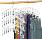 Legging Organizer for Closet, Metal Yoga Pants Hanger w/Rubber Coated 4 Pack by Volnamal