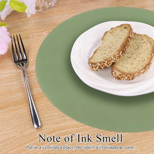 SHACOS 100 PCS Round Paper Placemats 13 inch Disposable Paper Place Mats - Image 7