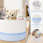 67L Large Blanket Basket, Woven Baskets - Image 5