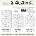 Sorrel + Fern Baby Crib Sheets Neutral, Fitted 2-Pack - Image 6