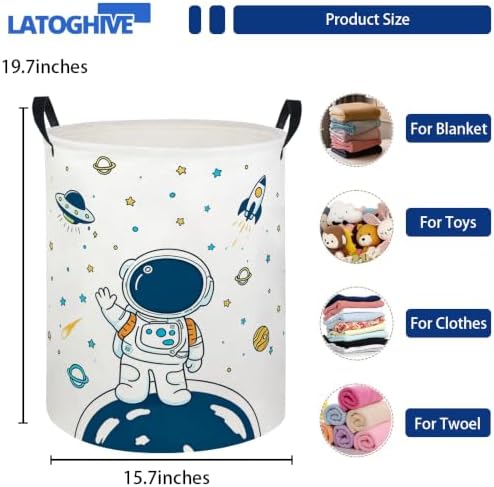 Baby Laundry Hamper kids laundry Basket Waterproof Storage Bin for - Image 2