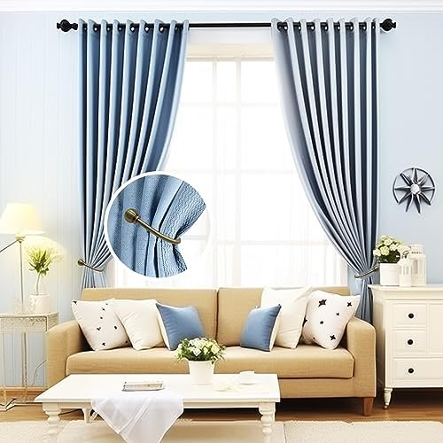 ARNORX Curtain Holdbacks, Decorative French Ball End, Curtain Drapery Holdbacks - Image 2