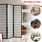 Room Divider, 4 Panel Folding Privacy Divider Portable Room Separating Dividers - Image 6
