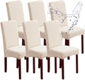 Genina Waterproof Dining Chair Covers Set of 6 Parsons Chair Slipcovers by Genina