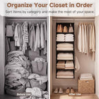 StorageWorks Hanging Closet Organizer, 6-Shelf - Image 4