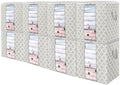 Storage Bags 8 Pack 100L Clothes Organization and Storage Containers by WiseLife