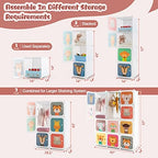 Costzon Kids Closet, Cartoon DIY Modular Dresser Storage Organizer - Image 3