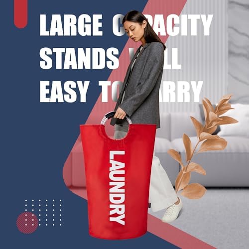 Caroeas 125L Laundry Basket, Large Laundry Hamper, Laundry Bag - Image 2