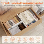 Lifewit 6" Tall Upgrade Drawer Dividers, Adjustable Deep Drawer Organizer - Image 5