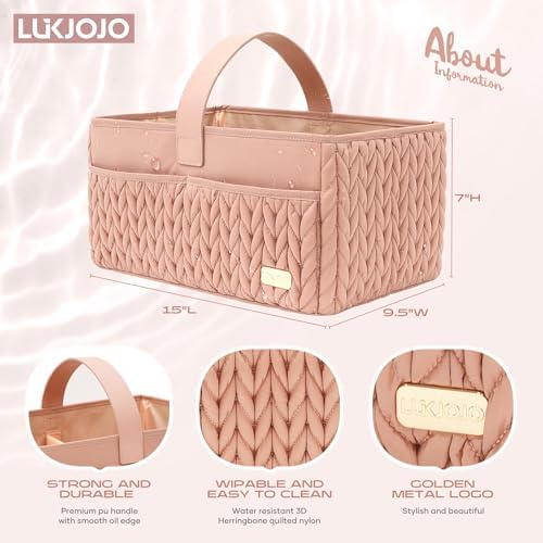 Luxurious Baby Diaper Caddy, Nursery Storage Basket - Image 4