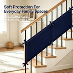 Foldable Rail Covers with Tie Straps, Mesh Soft Wall Padding Panels - Image 2