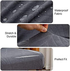 Genina Waterproof Dining Chair Covers Set of 2 Parsons Chair Slipcovers - Image 3