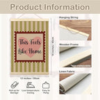 TLESKE This Feels Like Home Wall Art Poster, Trendy Retro Cozy Wall Decor - Image 7