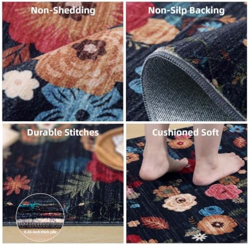 Washable Kitchen Rugs Non Slip: 2x6 Hallway Runner Rug Soft Carpet Runners - Image 4