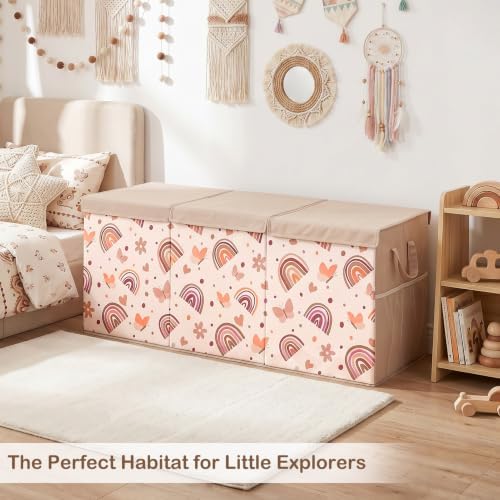 Toy Box with Adjustable Divider Large Toy Chest Storage - Image 5