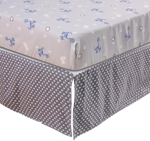 Animals 3pcs Baby Crib Bedding Set Pink Nursery Bedding Set - Image 4