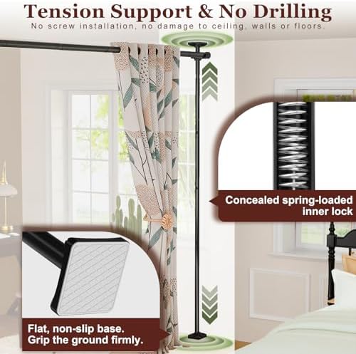 Goovilla Room Divider for Room Separation, 4-10ft 28-114inch - Image 4