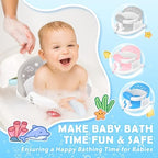 Baby Bath Seat 6M+, Non-Slip Cushion, 5-Pc Set - Image 2