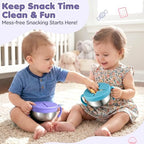 Snack Cups, 2 Pack Stainless Steel Toddler Snack Containers, Spill-Proof - Image 6