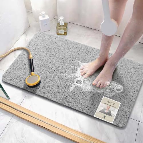 Asvin Soft Textured Bath, Tub Mat, 35x16 Inch, Phthalate Free, Non Slip Comfort by Unknown