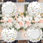 50PCS Floral Paper Placemats Disposable Wildflower Paper Placemats - Image 6