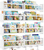 34Inch Nursery Floating bookshelf Coat Rack by Dixryaus