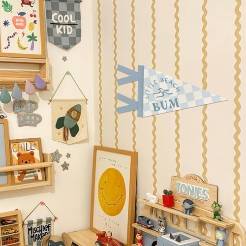 Surf Decor Pennant Banner Flags Nursery Kids Playroom Wall Decor - Image 5