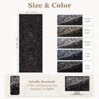 Midnight Blue 2x5 Hallway Runner Rug, Boho Floral Animal Printed Thin Washable - Image 2