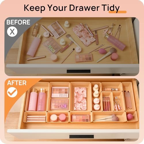 Vtopmart 25 Pack Plastic Drawer Organizers - Image 3
