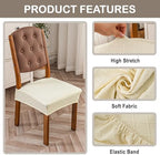 Genina Waterproof Chair Covers Set of 6, No Rear Covers - Image 4