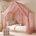 NICETOWN Coral Pink Bed Canopy for Girls Room by NICETOWN