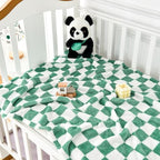 Yurhap Checkered Baby Blanket Fleece Baby Blankets - Image 2