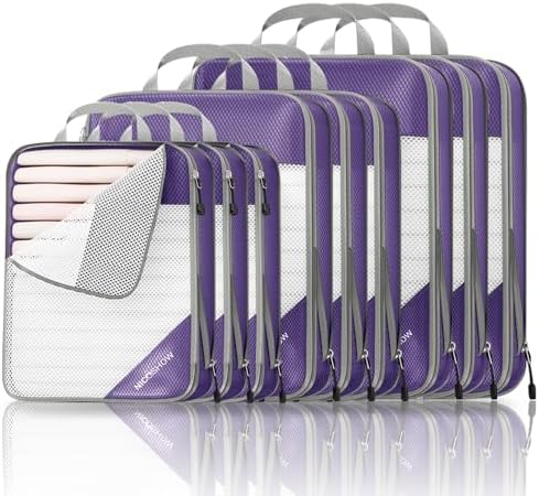 9 Set Compression Packing Cubes by NICOSHOW
