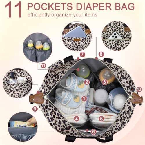 Pritent Diaper Bag Tote Waterproof Maternity Baby Bags - Image 5