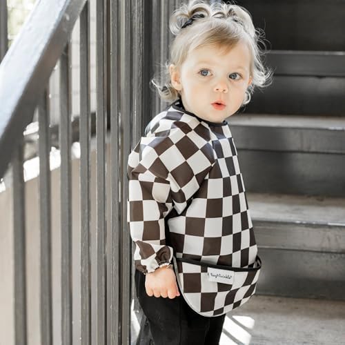 Tiny Twinkle Long Sleeve Bib for Babies & Toddlers | Waterproof Smock Bib for - Image 3