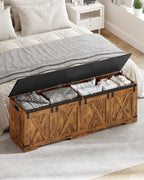 Hzuaneri 59" Farmhouse Storage Chest and Bench | 70 Gal | 330lb Seat - Image 2