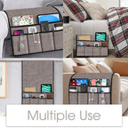 Joywell Remote Control Holder Armchair Caddy Armrest Organizer Apricot - Image 7