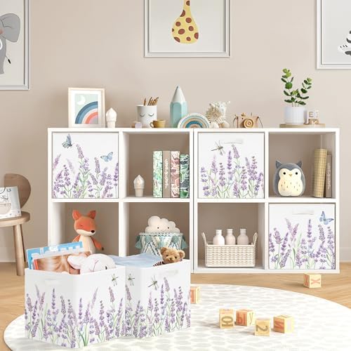 11.8" Wild Flower Storage Cube Organizer Set 3Pcs Clothes Storage Basket Bin - Image 2