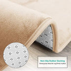 Clara Clark Bathroom Rugs, Velvet Memory Foam Bath Mat, Machine Washable Bath - Image 4