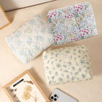 uekeboag Quilted Cotton Makeup Bag 2Pcs Coquette Cosmetic Bag, Large Soft - Image 4