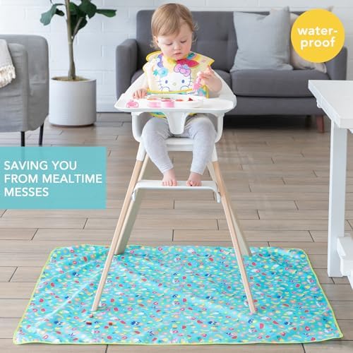 Bumkins Baby Splat Mat for Under High Chair, Babies Toddlers Eating Mess Mat - Image 2