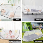 78 * 31 * 23 Inch Large Pop Up Mosquito Net, Portable Foldable Mesh Tent - Image 5
