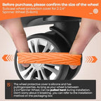 8Pcs Upgrade Luggage Wheel Covers, Travel Accessories - Image 3