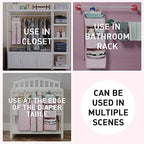 Orzbow 3-in-1 Hanging Diaper Caddy Organizer - Image 5