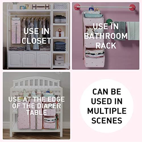 Orzbow 3-in-1 Hanging Diaper Caddy Organizer - Image 5